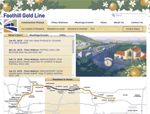 Tablet Screenshot of foothillgoldline.org